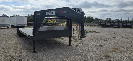 New 2025 Tiger Trailers - Gooseneck Drive Over Fender 102 x 30 Car Hauler