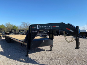 New 2025 Coffee Creek - Gooseneck Flatbed /Deckover Trailer 102  X 30'
