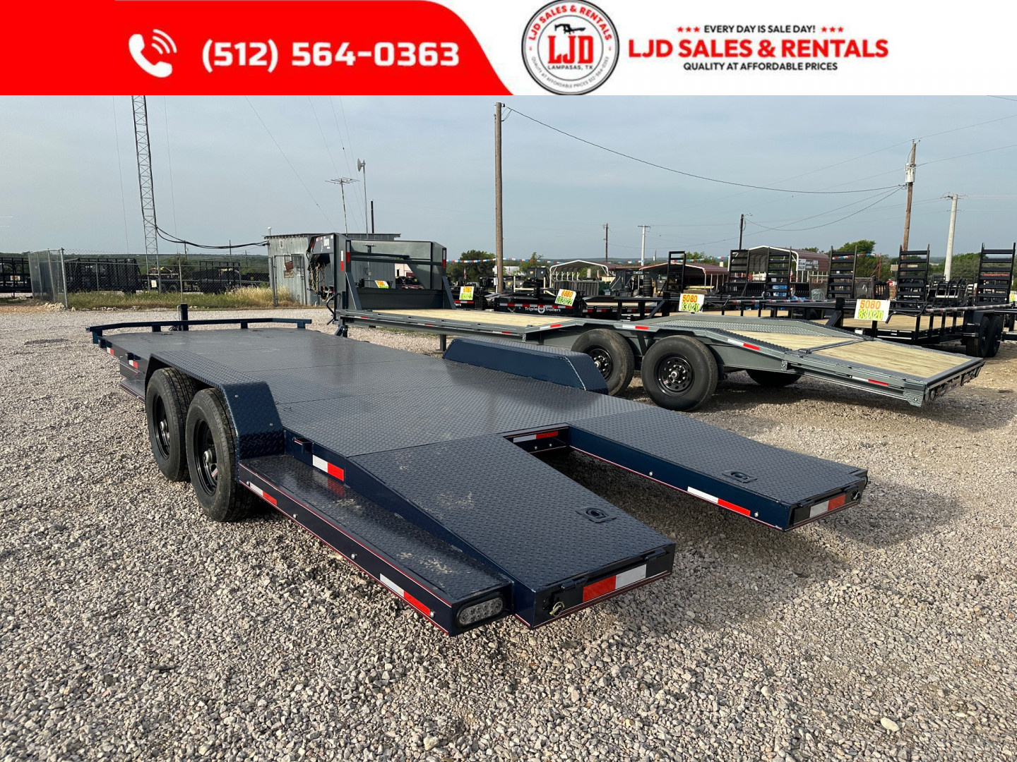 New 2025 Lion Trailers - 83" x 22' Car Hauler / Equipment Trailer - 6K Axles