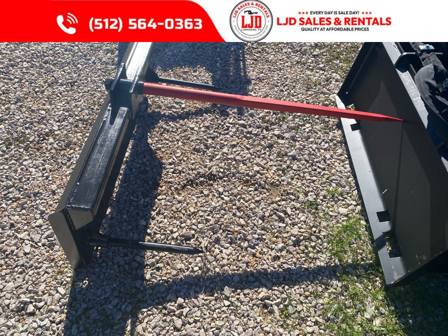 New 2025 LJD Fabs 3 Spoke Hay Spear Attachment