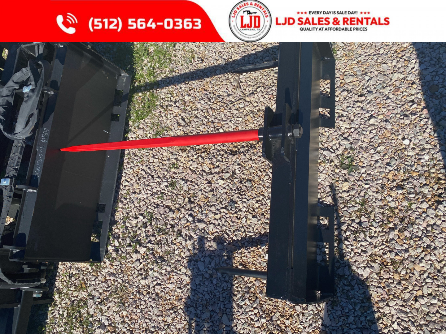 New 2025 LJD Fabs 3 Spoke Hay Spear Attachment