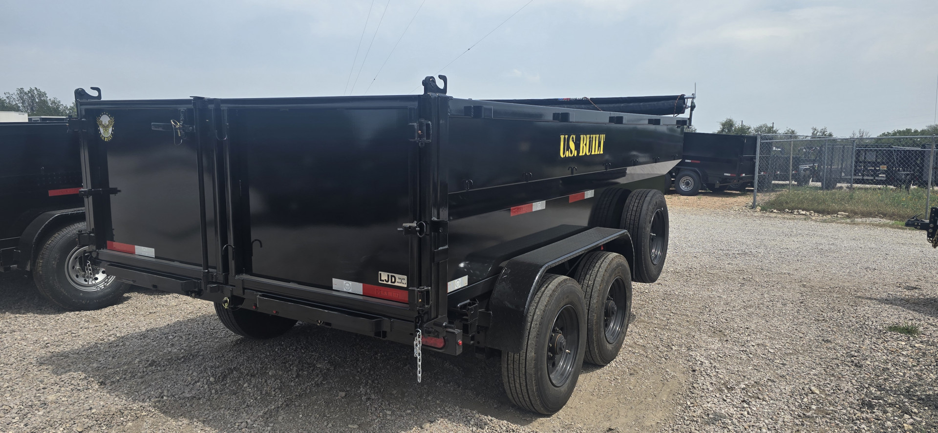 New 2025 US Built - Dump Trailer - 14 x 3 - 20K GVWR -Tarp - Ramps - Spare