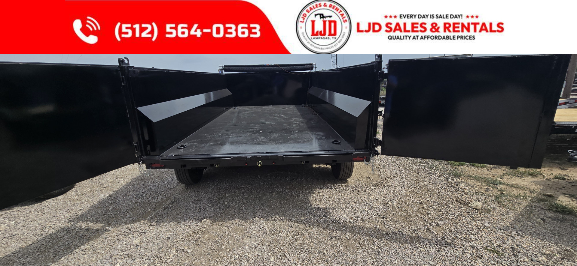 New 2025 US Built - Dump Trailer 14 x 3 - 20K GVWR - 18 Ply Tires