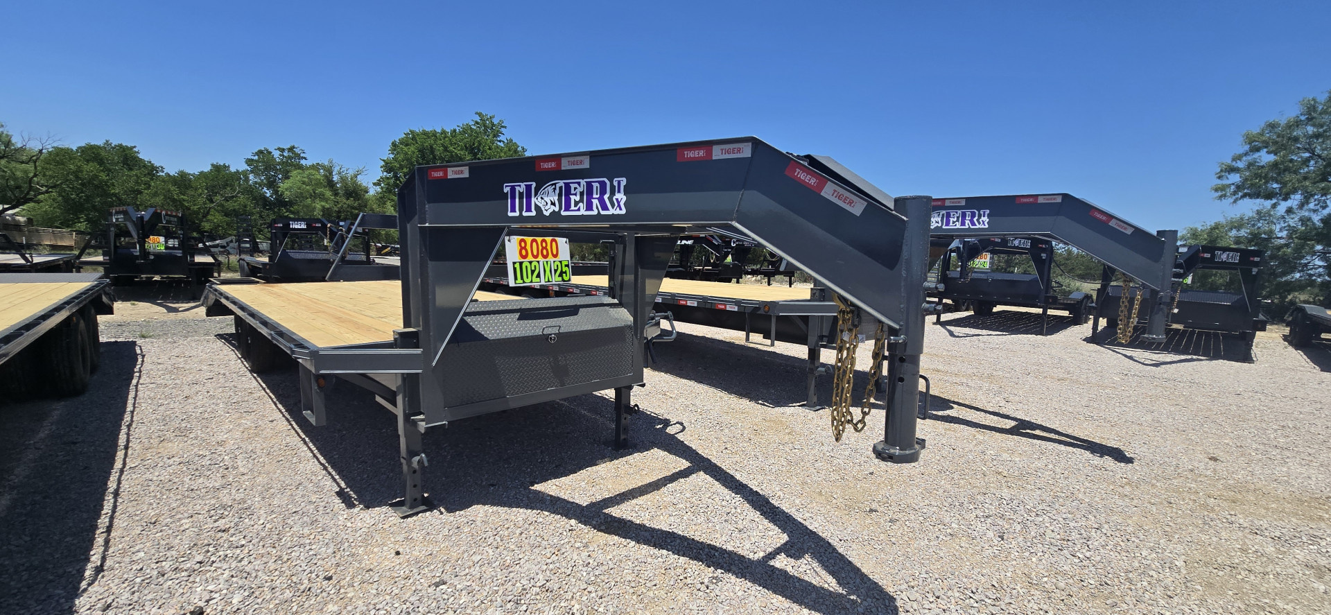 New 2025 Tiger - Gooseneck Flatbed/Deckover Trailer 102 x 25 