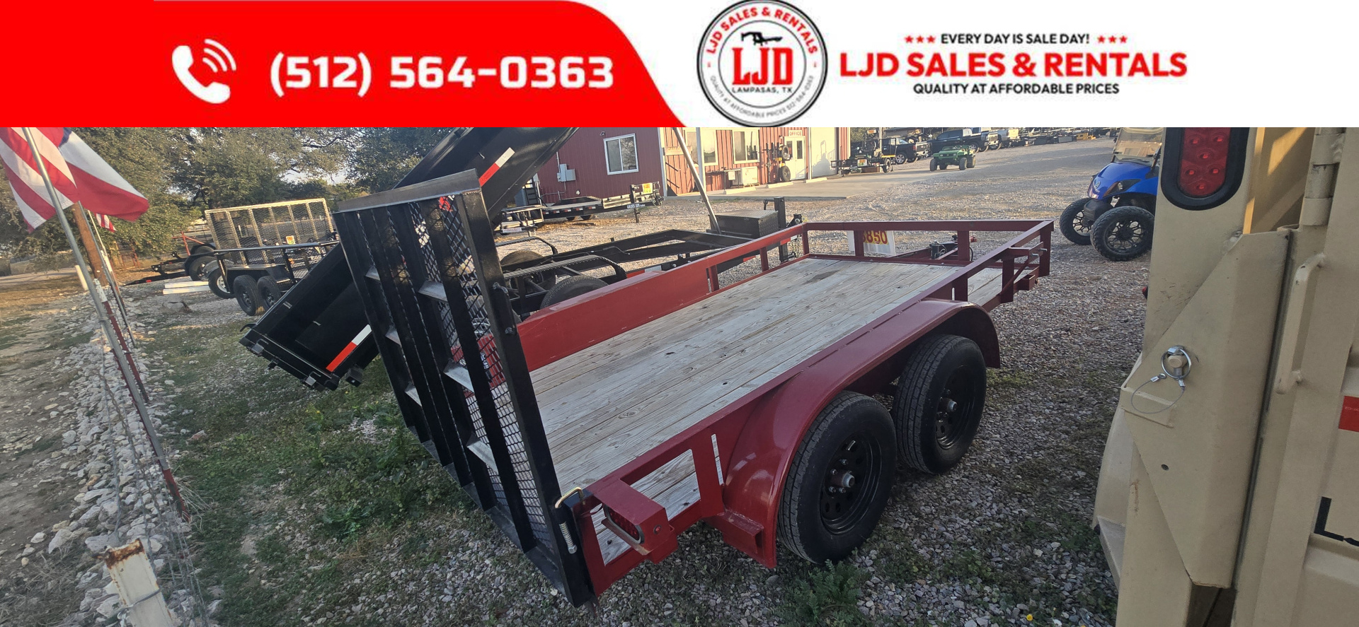New 2025 Texline - 77' X 12' Utility Trailer = Demo Save $$$$