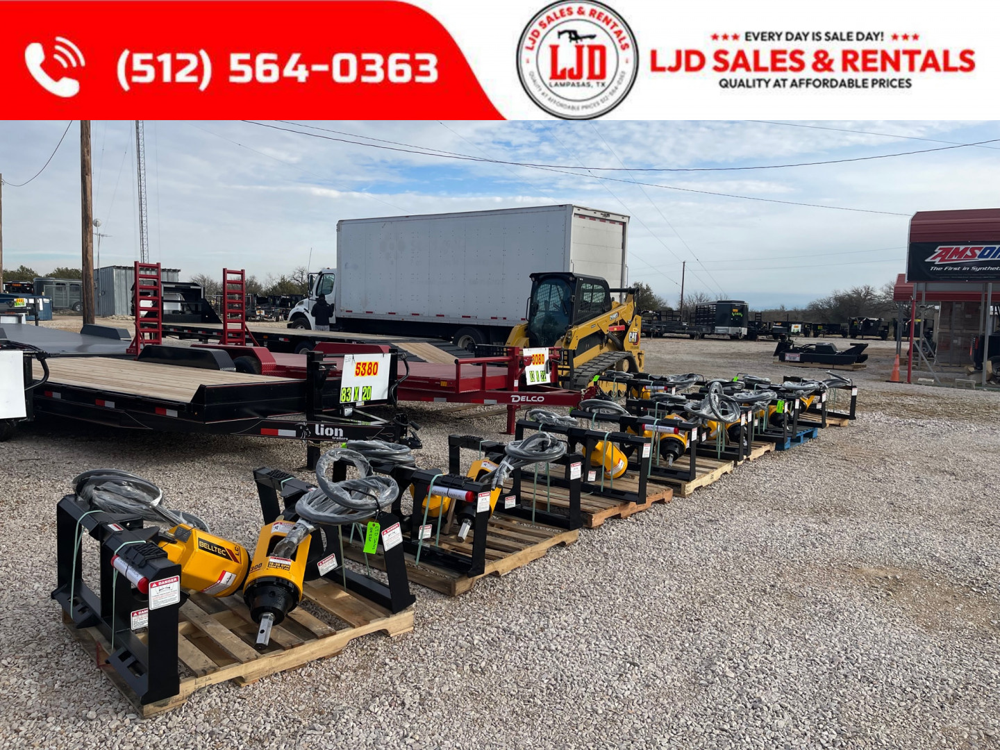 New 2025 Texline - 77' X 12' Utility Trailer - Bi Fold Gate