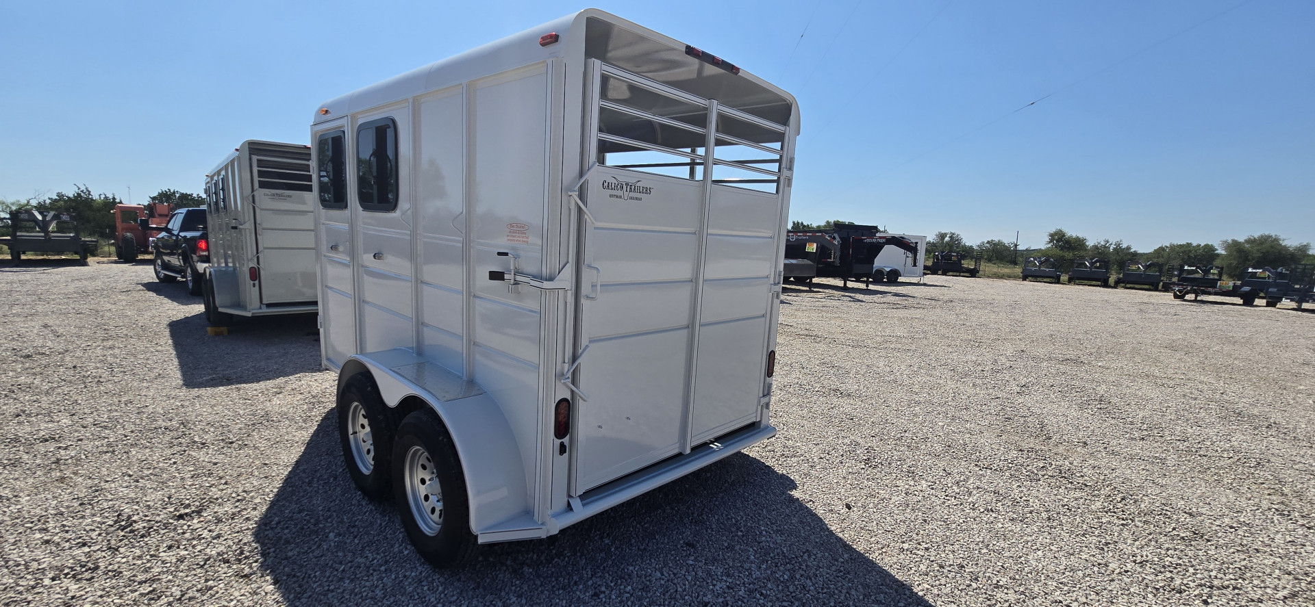 New 2025 Calico Trailers 2 Horse Slant - 6W x 13 L x 7 H