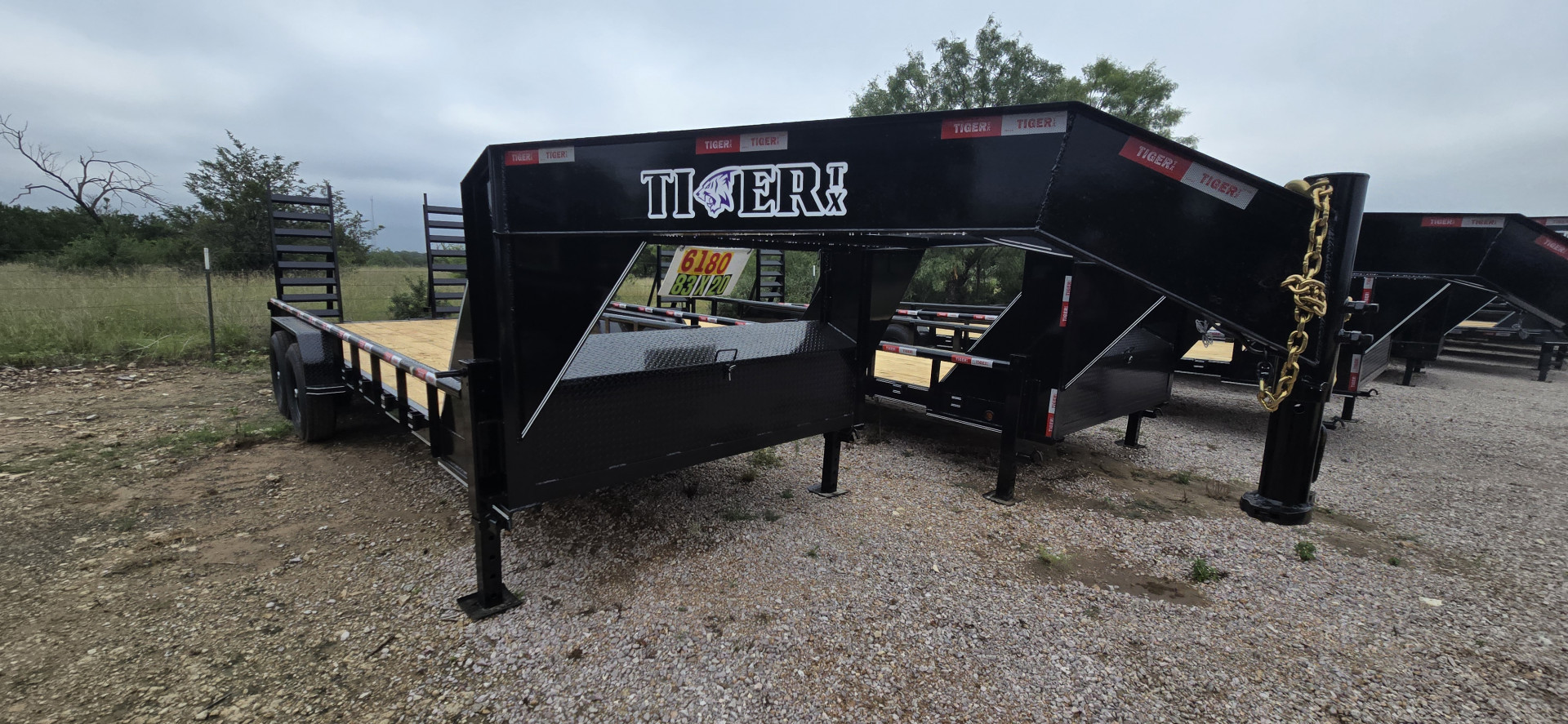New 2025 Tiger Trailers - Gooseneck Lowboy - 83 x 20 - Flatbed Trailer