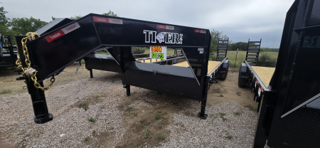 New 2025 Tiger Trailers - Gooseneck Lowboy - 83 x 22 - Pipetop - Flatbed Trailer