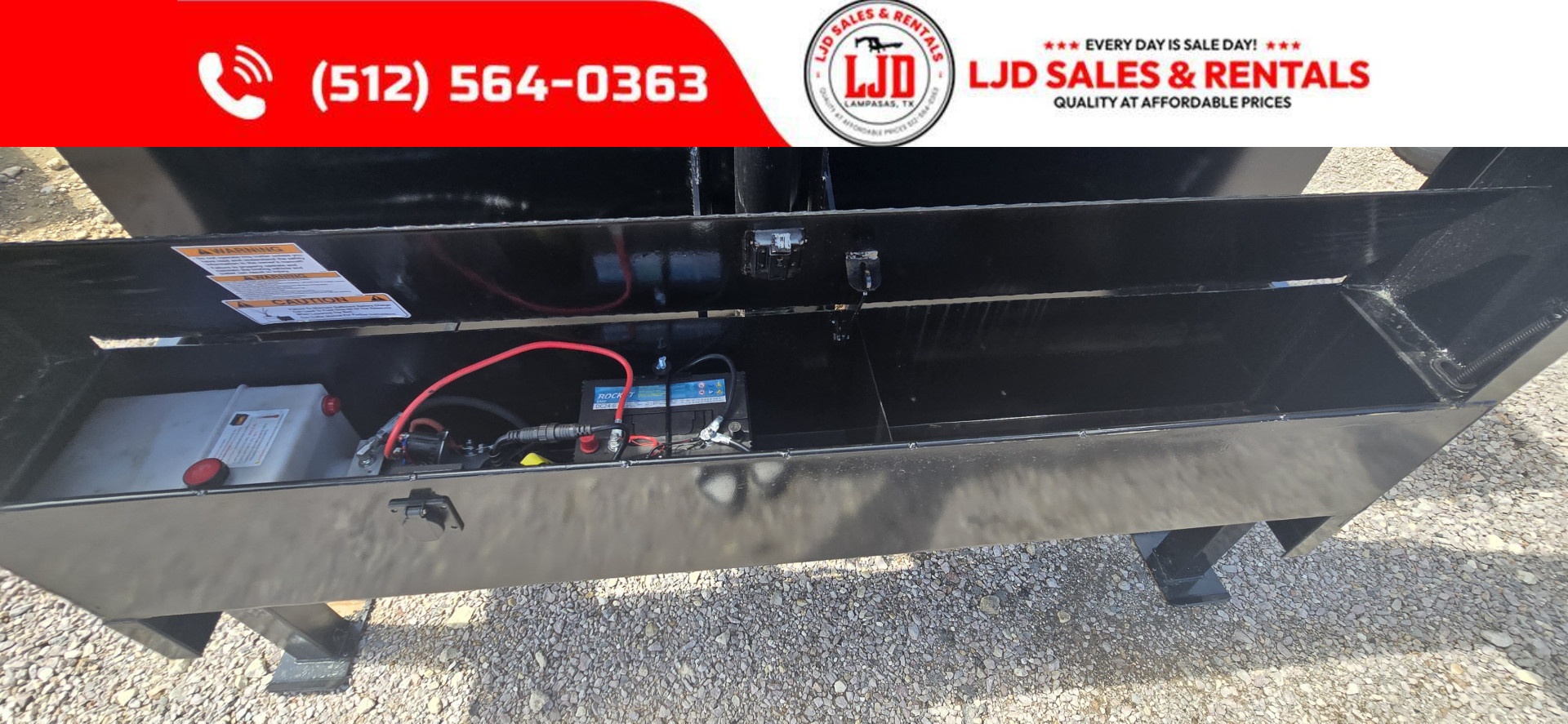 New 2025 US Built Gooseneck Dump Trailer 20K GVWR 16" X 3'