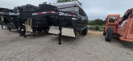 New 2025 Delco Trailers - Gooseneck Livestock - 68 X 20 Stock / Stock Combo Trailer