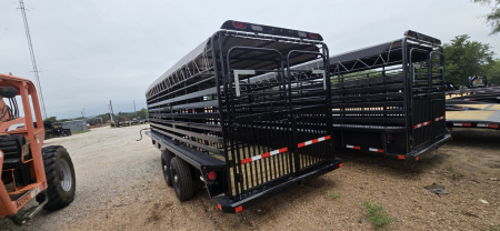 New 2025 Delco Trailers - Gooseneck Livestock - 68 X 20 Stock / Stock Combo Trailer