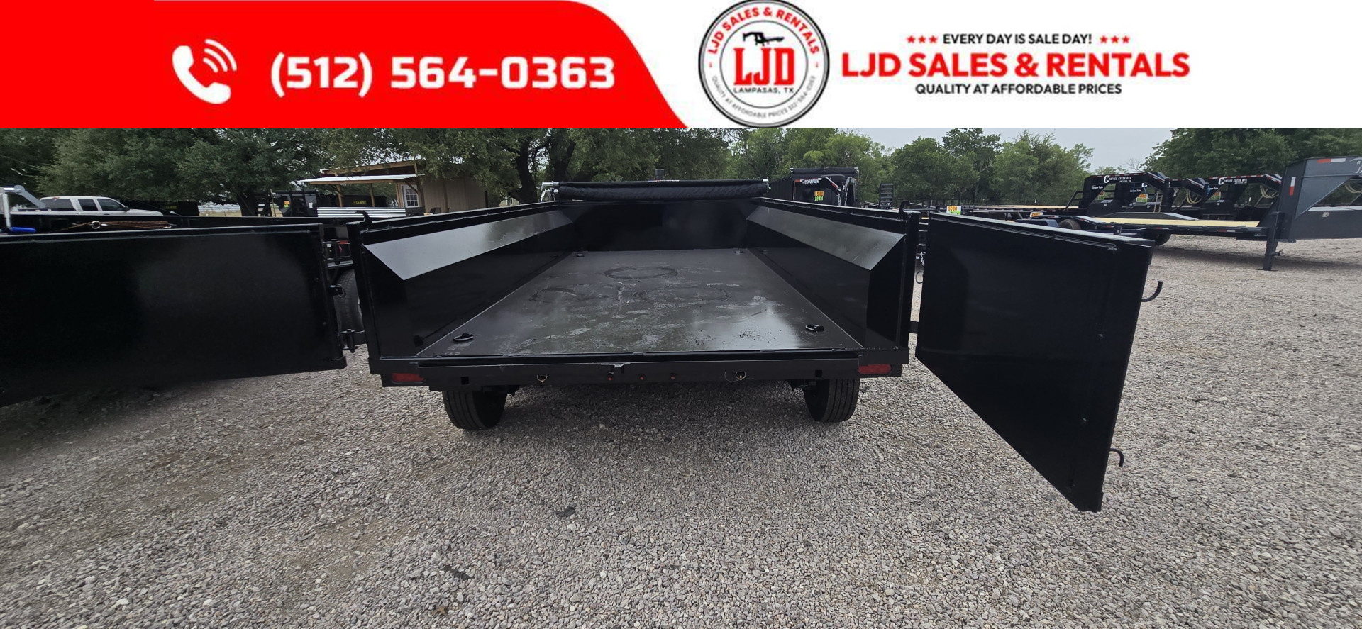 New 2025 US Built - Dump Trailer 14'x2' - 20K GVWR - Tarp - 18 Ply Tires - Tarp - Spare