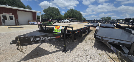 New 2026 East Texas Trailers 20+5 Deckover Flatbed Trailer