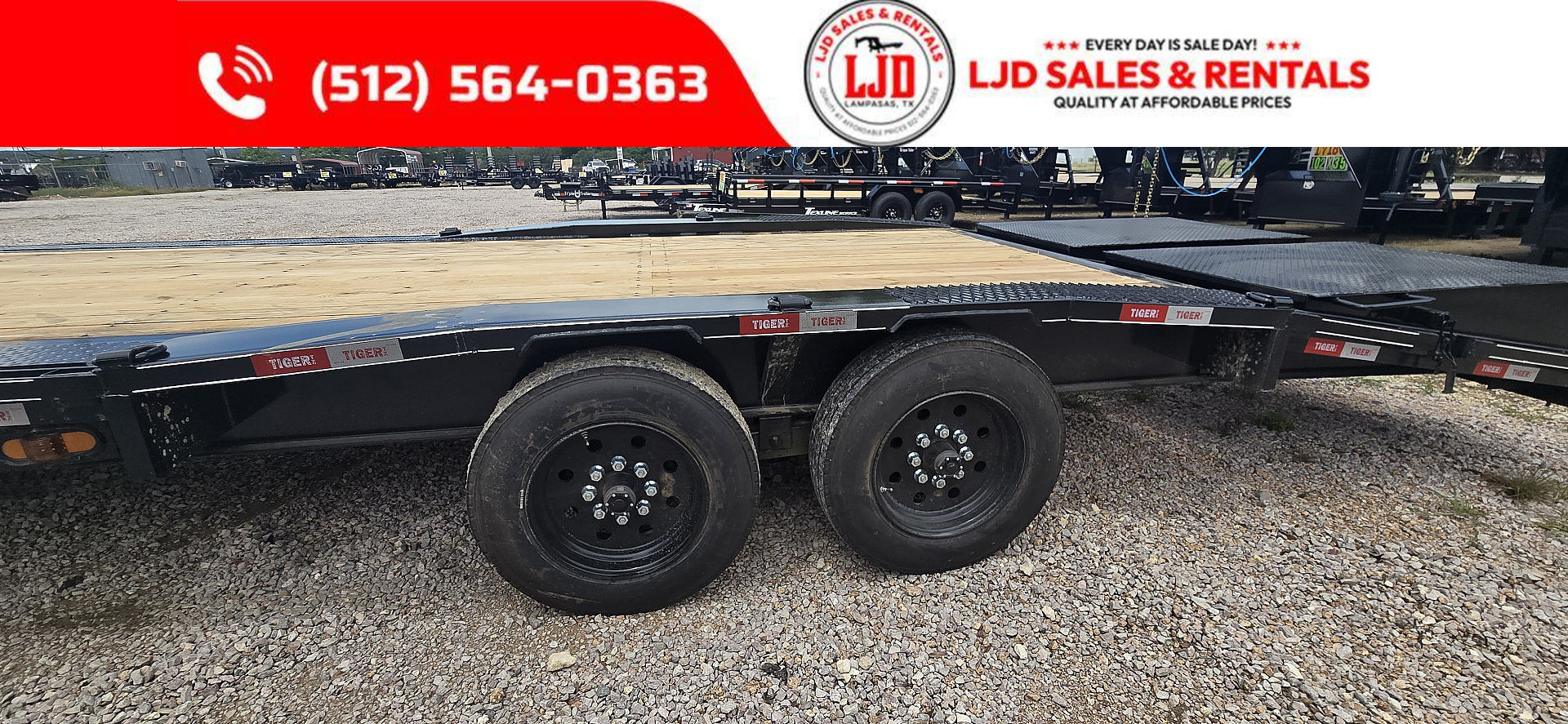 New 2025 Tiger - Gooseneck Drive Over Trailer 32' - 16K GVWR