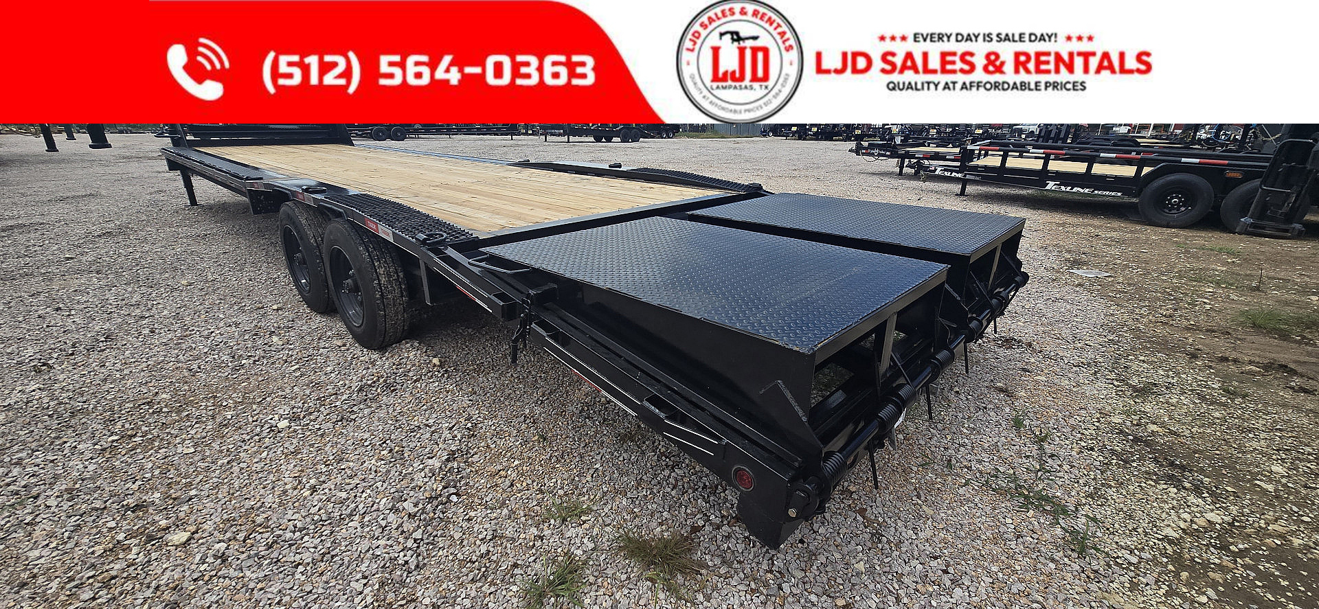 New 2025 Tiger - Gooseneck Drive Over Trailer 32' - 16K GVWR