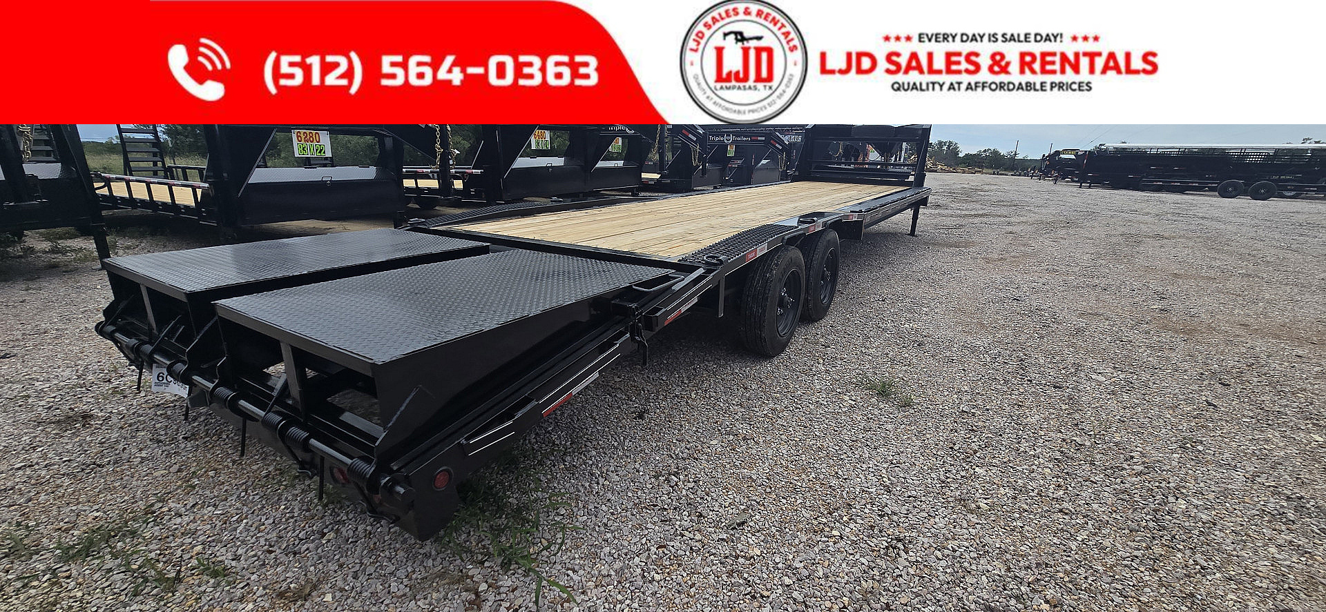 New 2025 Tiger - Gooseneck Drive Over Trailer 32' - 16K GVWR