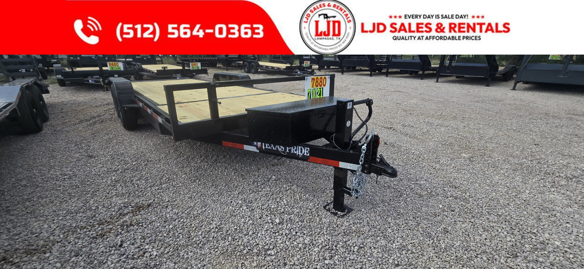New 2025 Texas Pride - Lowboy Tilt Deck Trailer 102  x 21'