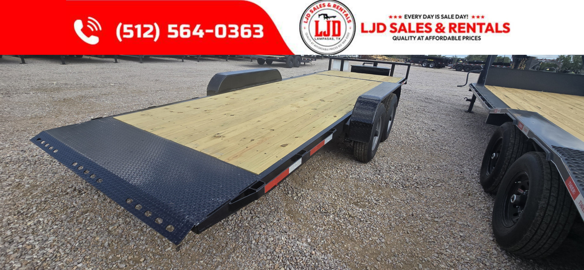 New 2025 Texas Pride - Lowboy Tilt Deck Trailer 102" x 21'
