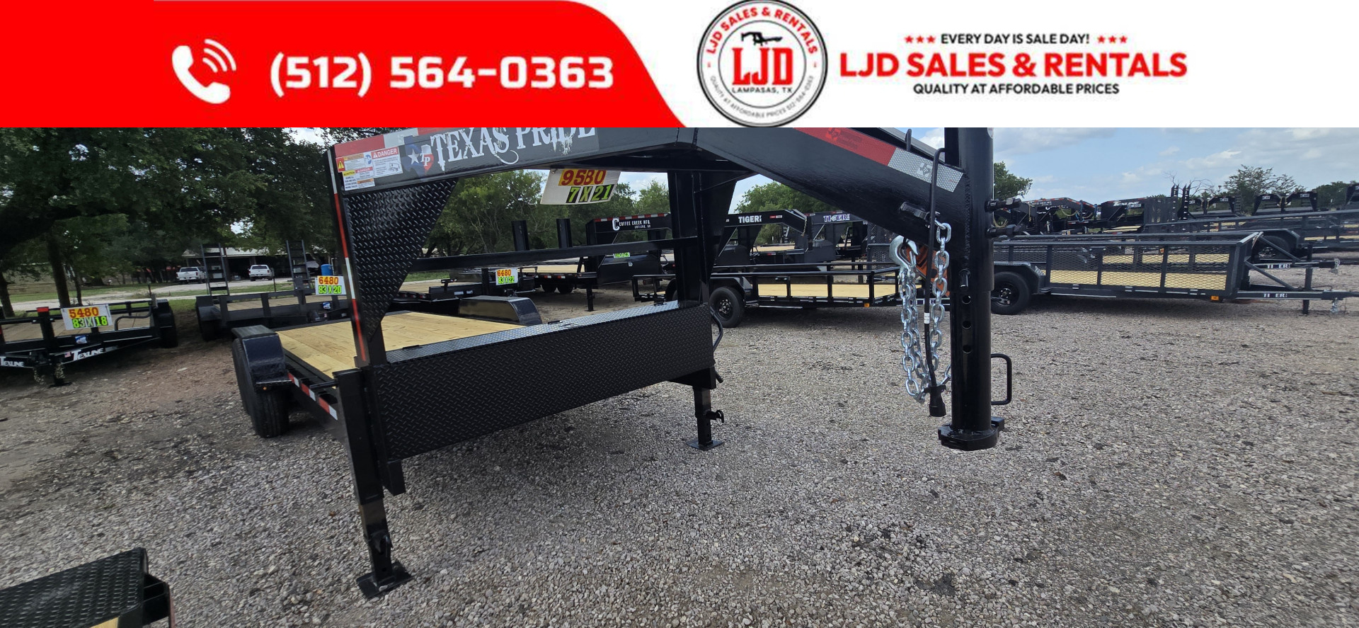 New 2025 Texas Pride - Lowboy Gooseneck Tilt Trailer 83 x21'