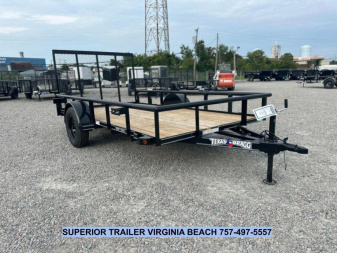 New 2025 TEXAS BRAGG TRAILERS 6x12P Utility Trailer w/Gate