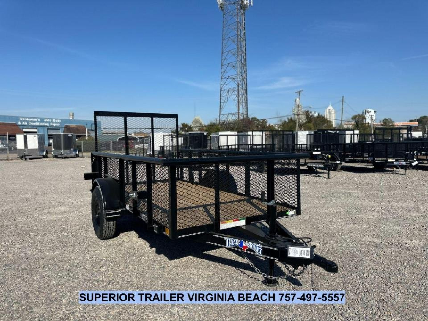 New 2025 TEXAS BRAGG TRAILERS 5x10P w/ 2ft Expanded Sides and Gate Utility Trailer