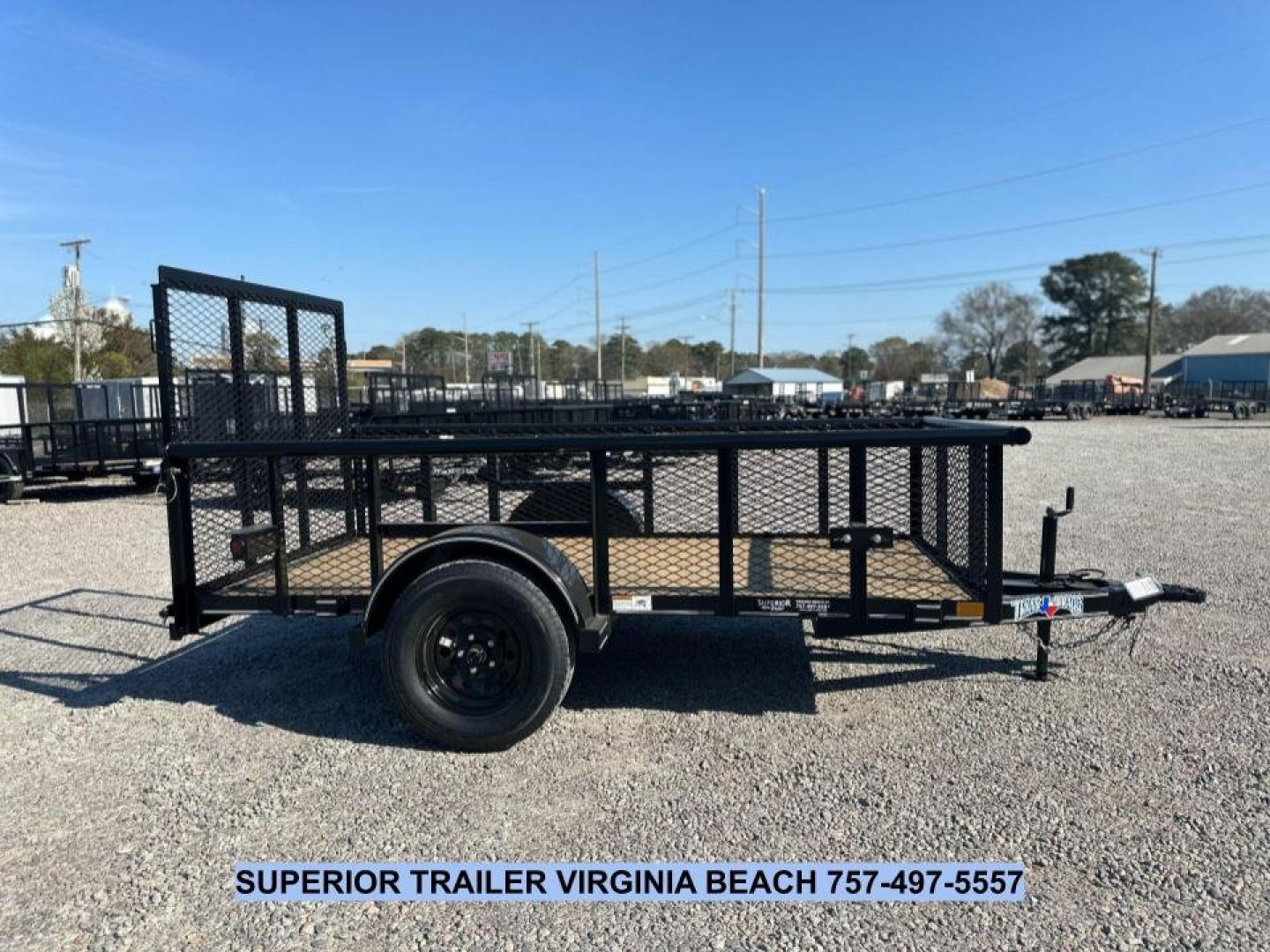 New 2025 TEXAS BRAGG TRAILERS 5x10P w/ 2ft Expanded Sides and Gate Utility Trailer