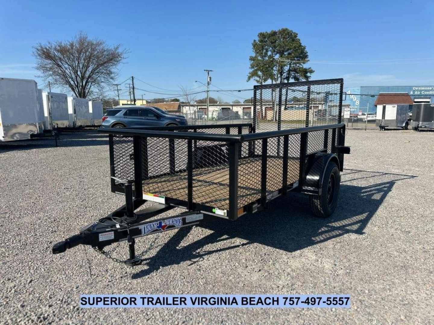 New 2025 TEXAS BRAGG TRAILERS 5x10P w/ 2ft Expanded Sides and Gate Utility Trailer