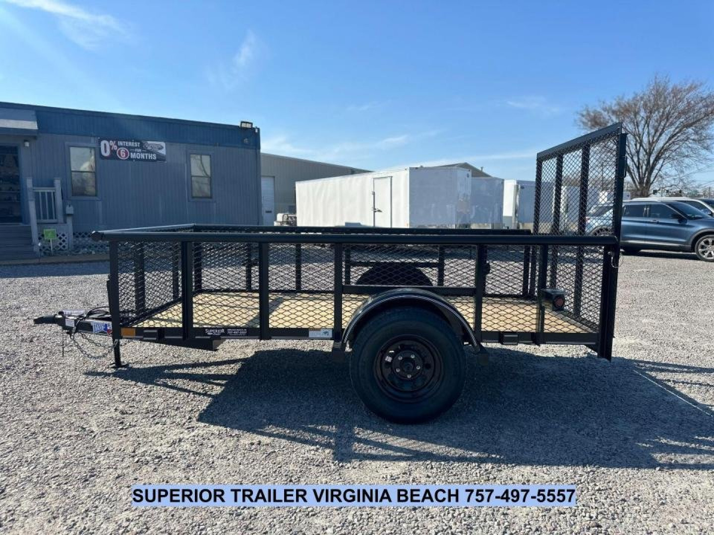 New 2025 TEXAS BRAGG TRAILERS 5x10P w/ 2ft Expanded Sides and Gate Utility Trailer