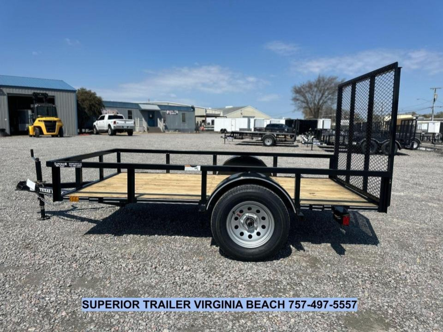 New 2025 TEXAS BRAGG TRAILERS 5x10LD w/ Gate Utility Trailer