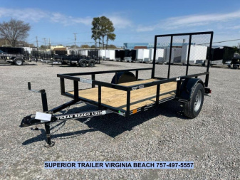 New 2025 TEXAS BRAGG TRAILERS 5x10LD w/ Gate Utility Trailer