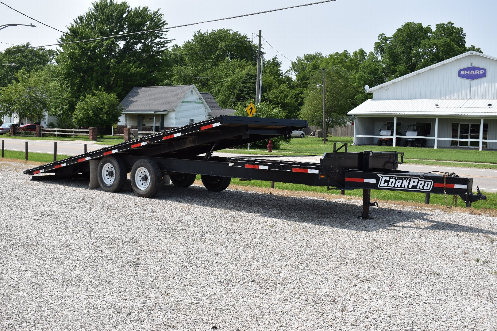 Used 2021 CornPro 6+21 14K TAG Flatbed Trailer
