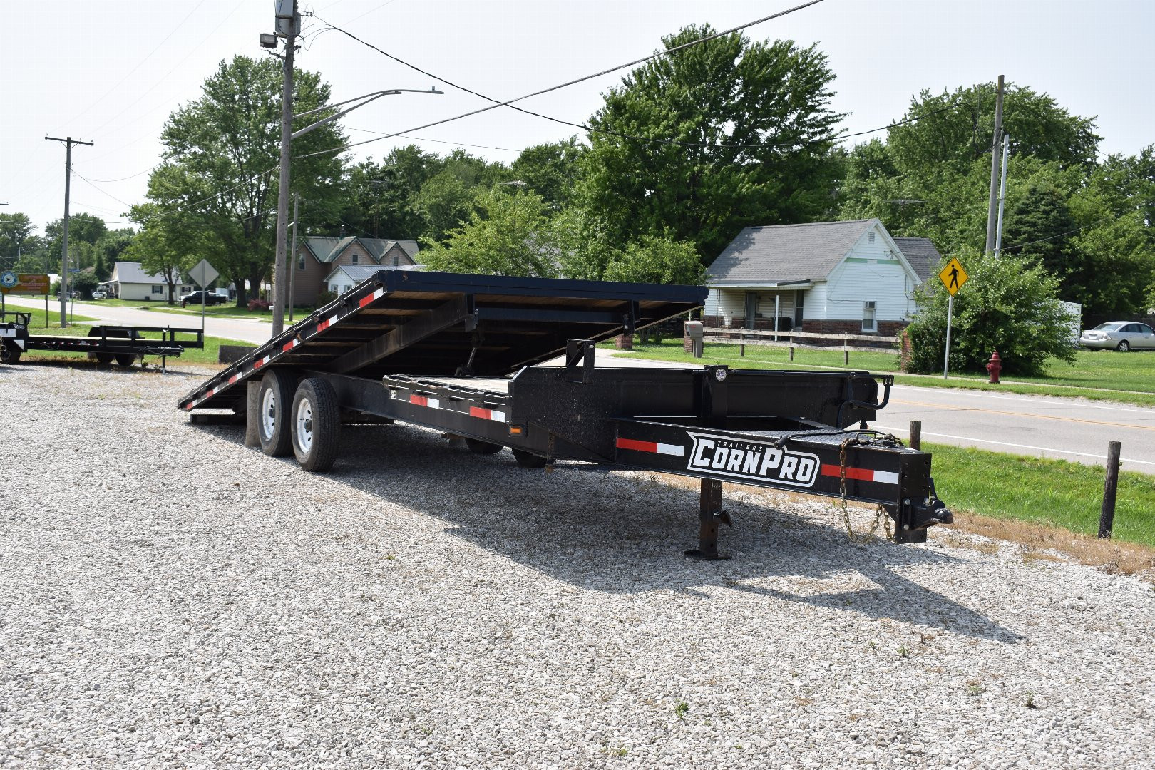 Used 2021 CornPro 6+21 14K TAG Flatbed Trailer