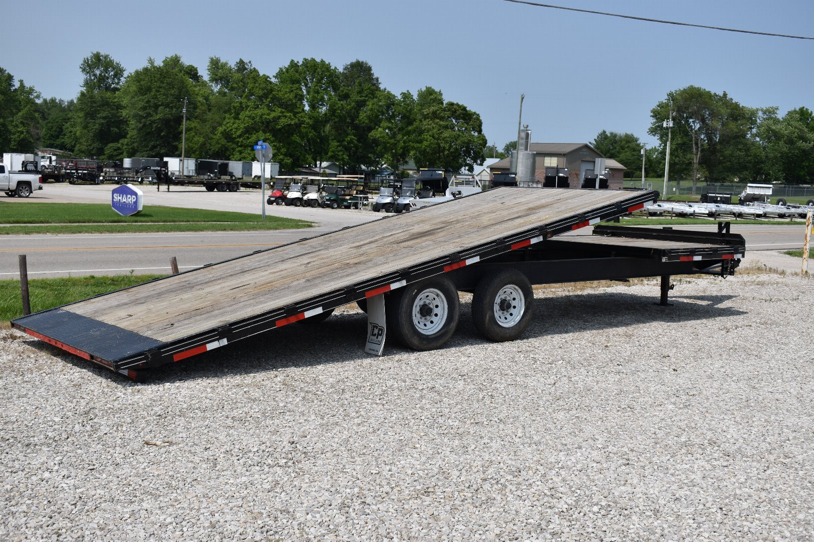 Used 2021 CornPro 6+21 14K TAG Flatbed Trailer