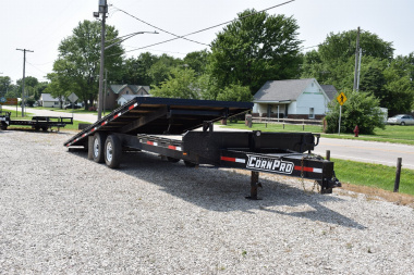 Used 2021 CornPro 6+21 14K TAG Flatbed Trailer