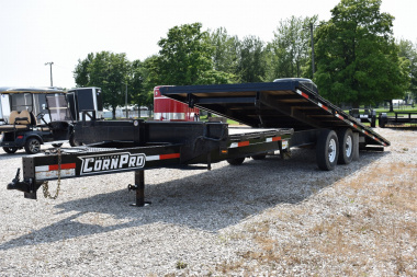 Used 2021 CornPro 6+21 14K TAG Flatbed Trailer