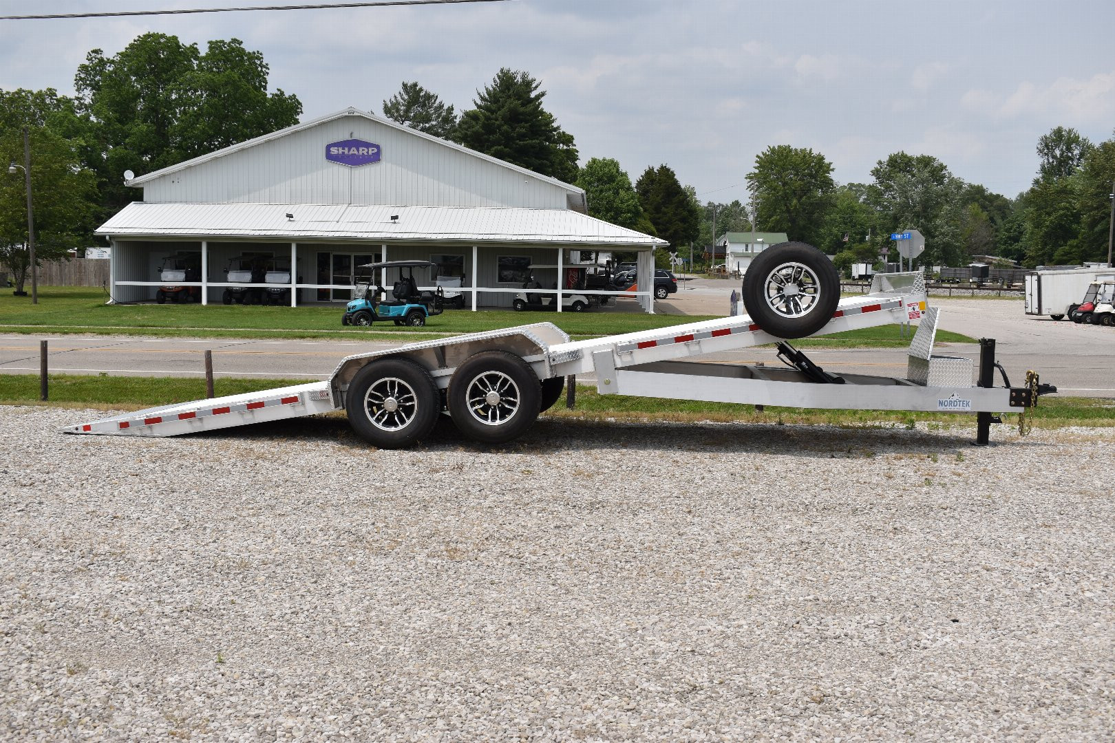 New TD82x24-14K POWER TILT EQUIPMENT TRAILER
