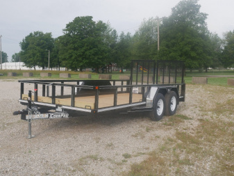 New 2024 CornPro UT-16 L 5K TUBERAIL Utility Trailer
