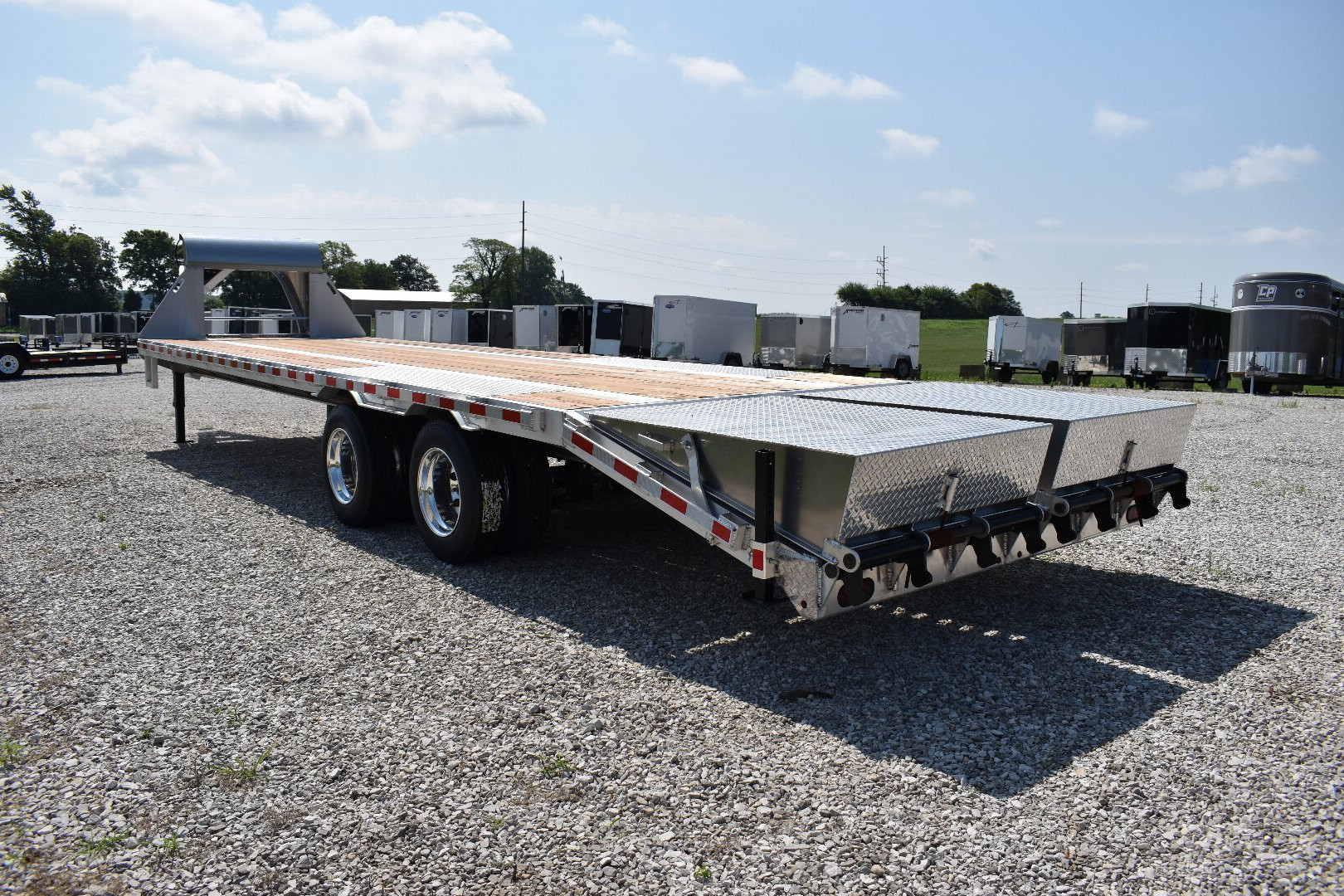 New 2024 NORDTEK 25+5 12K GOOSENECK Flatbed Trailer