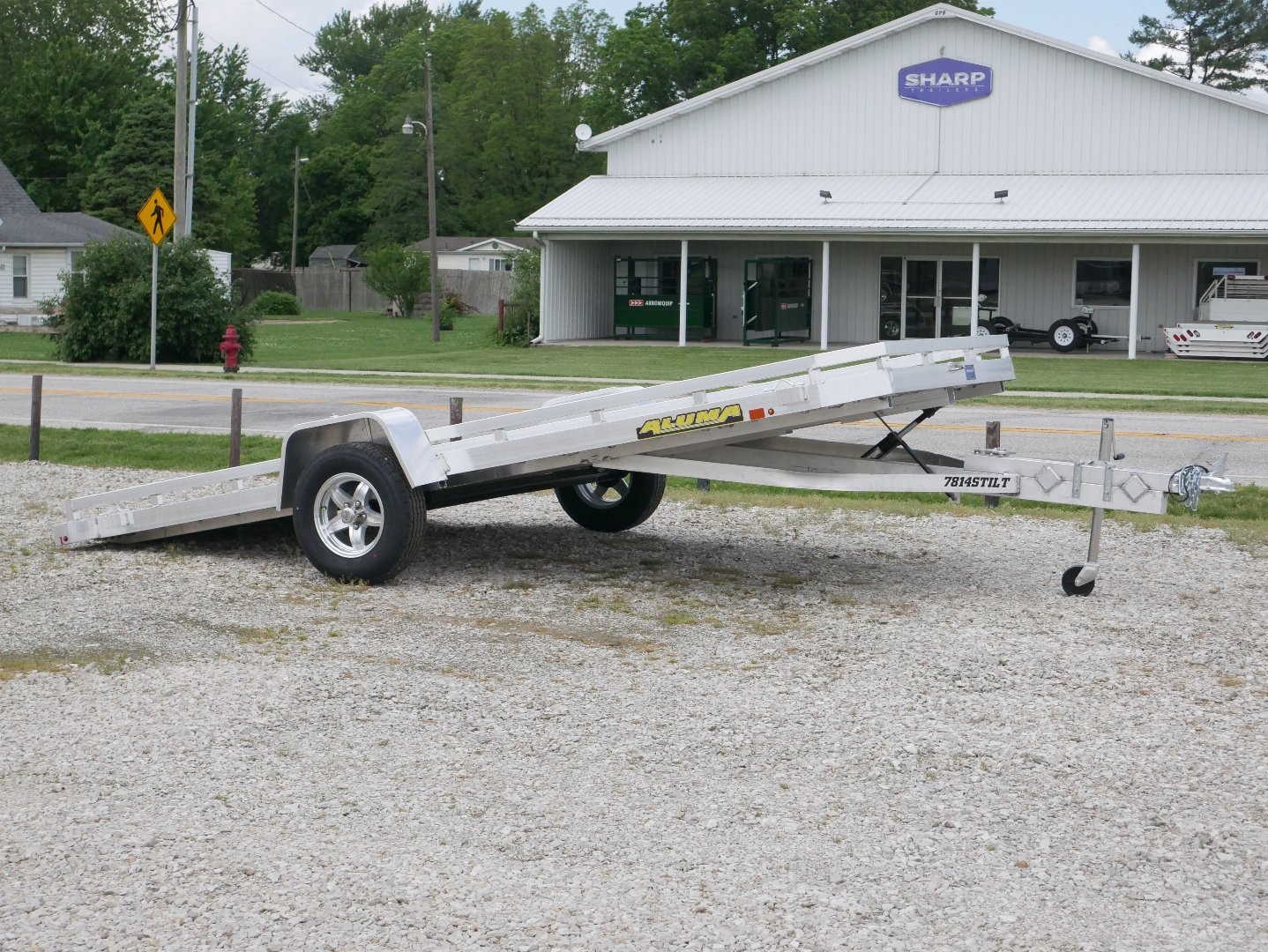 New 2025 Aluma 7814TILT Utility Trailer