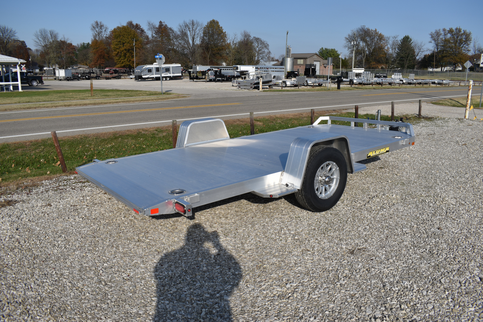 New 2027 Aluma 8214H-TILT Utility Trailer