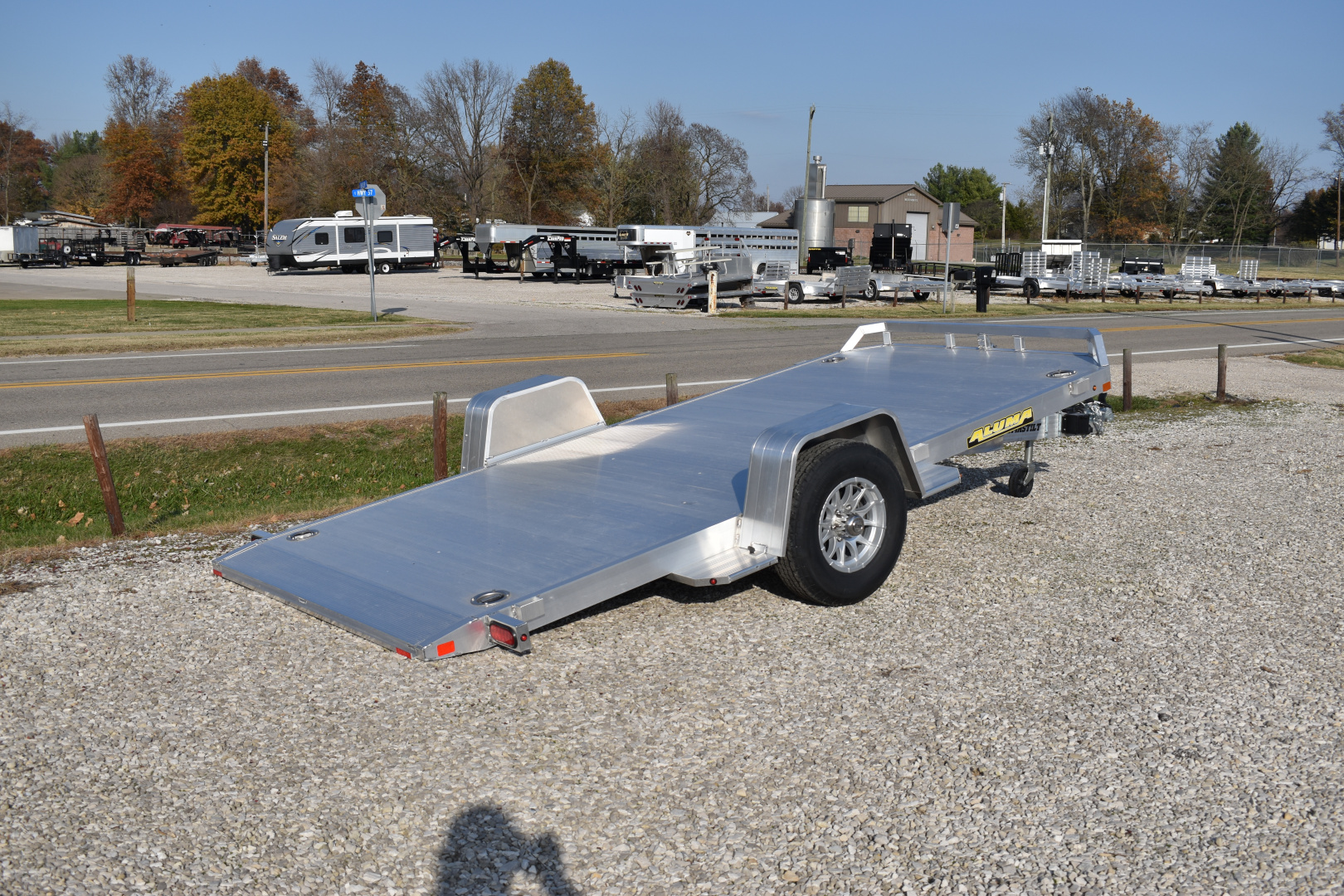 New 2027 Aluma 8214H-TILT Utility Trailer