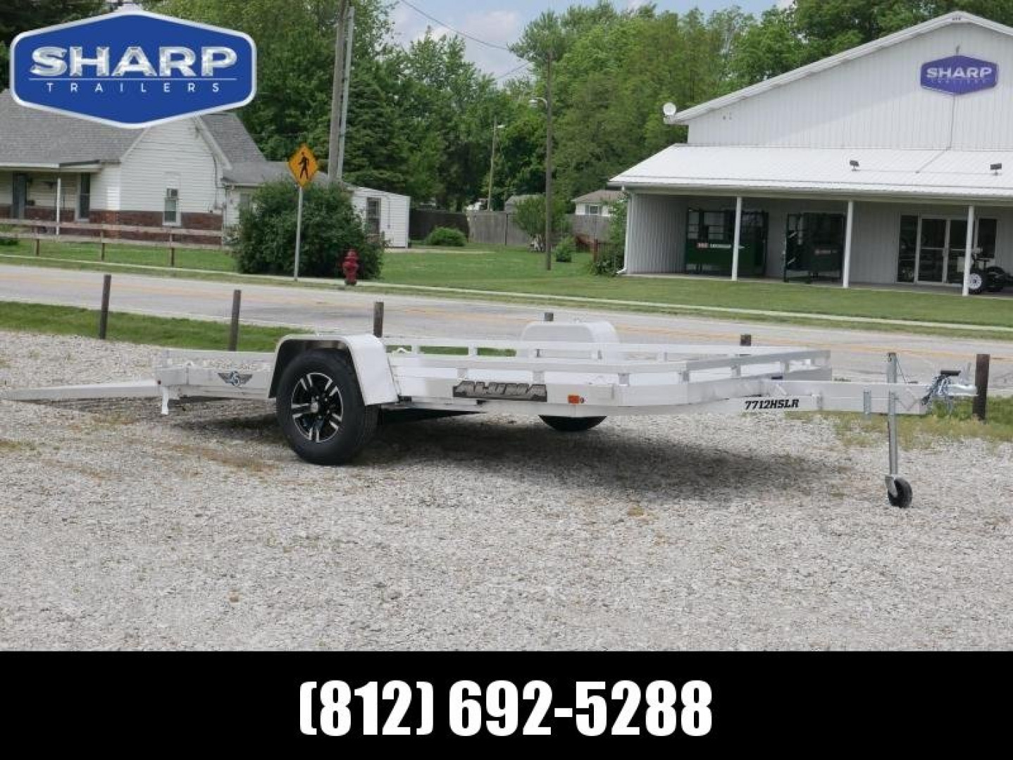 New 2024 Aluma 7712H-TILT Utility Trailer