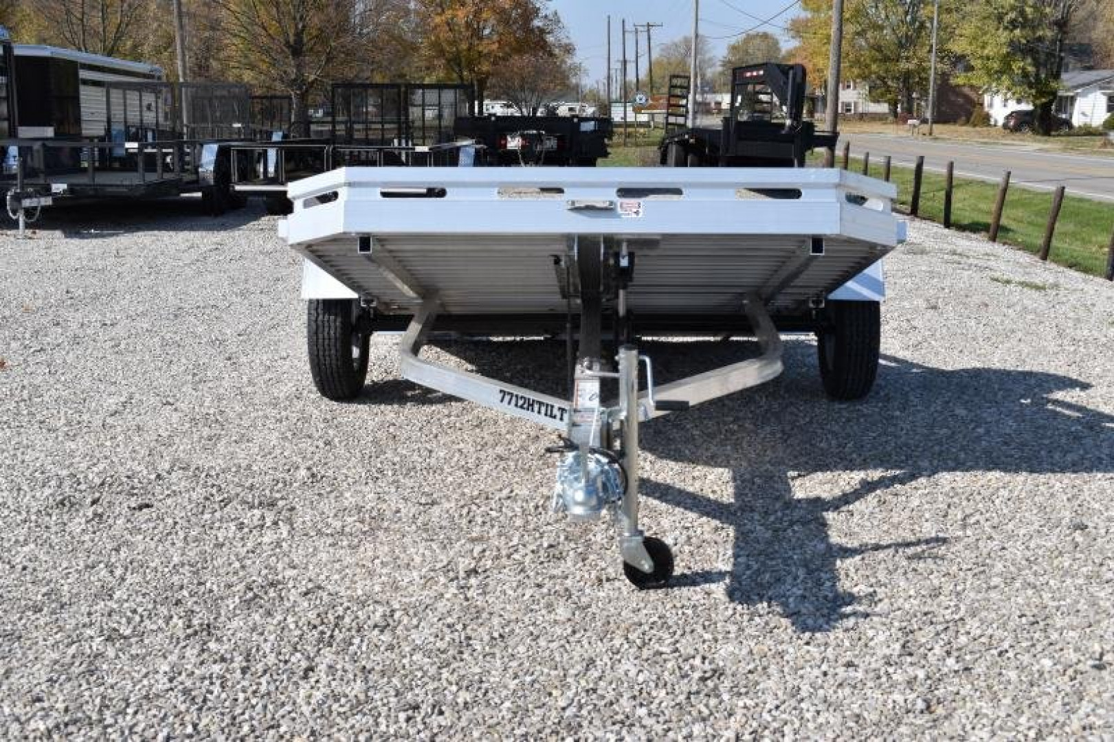 New 2024 Aluma 7712H-TILT Utility Trailer