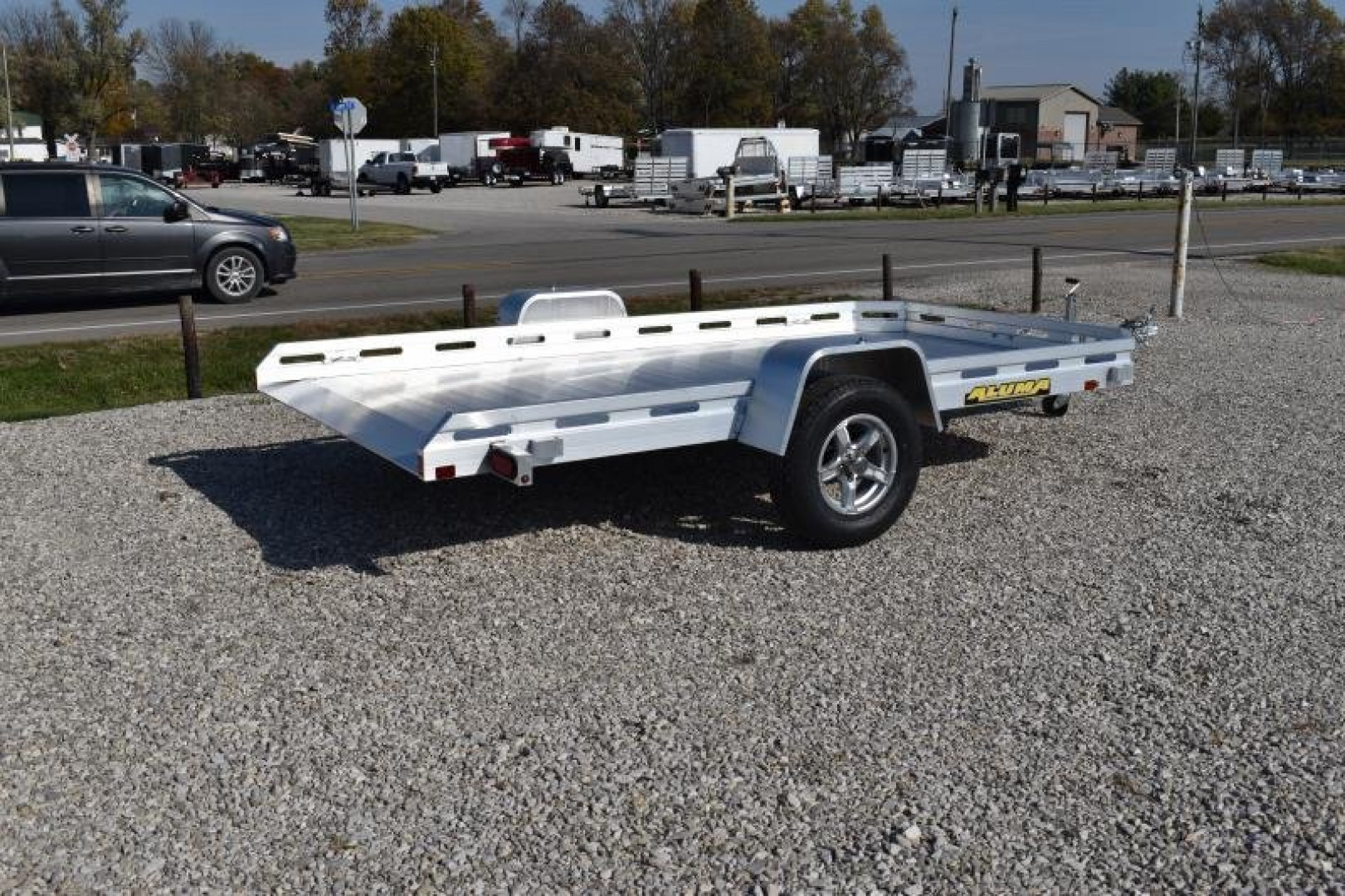 New 2024 Aluma 7712H-TILT Utility Trailer