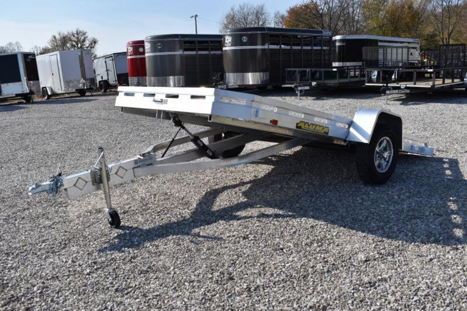 New 2024 Aluma 7712H-TILT Utility Trailer