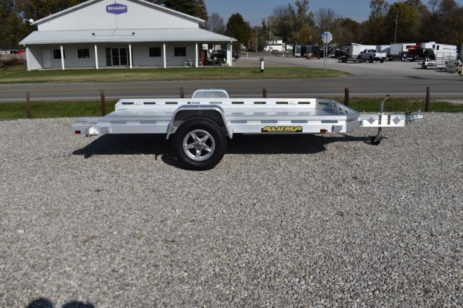 New 2024 Aluma 7712H-TILT Utility Trailer