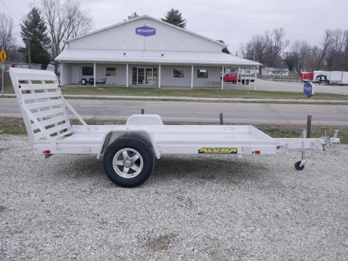 New 2024 Aluma 7210H-TG Utility Trailer