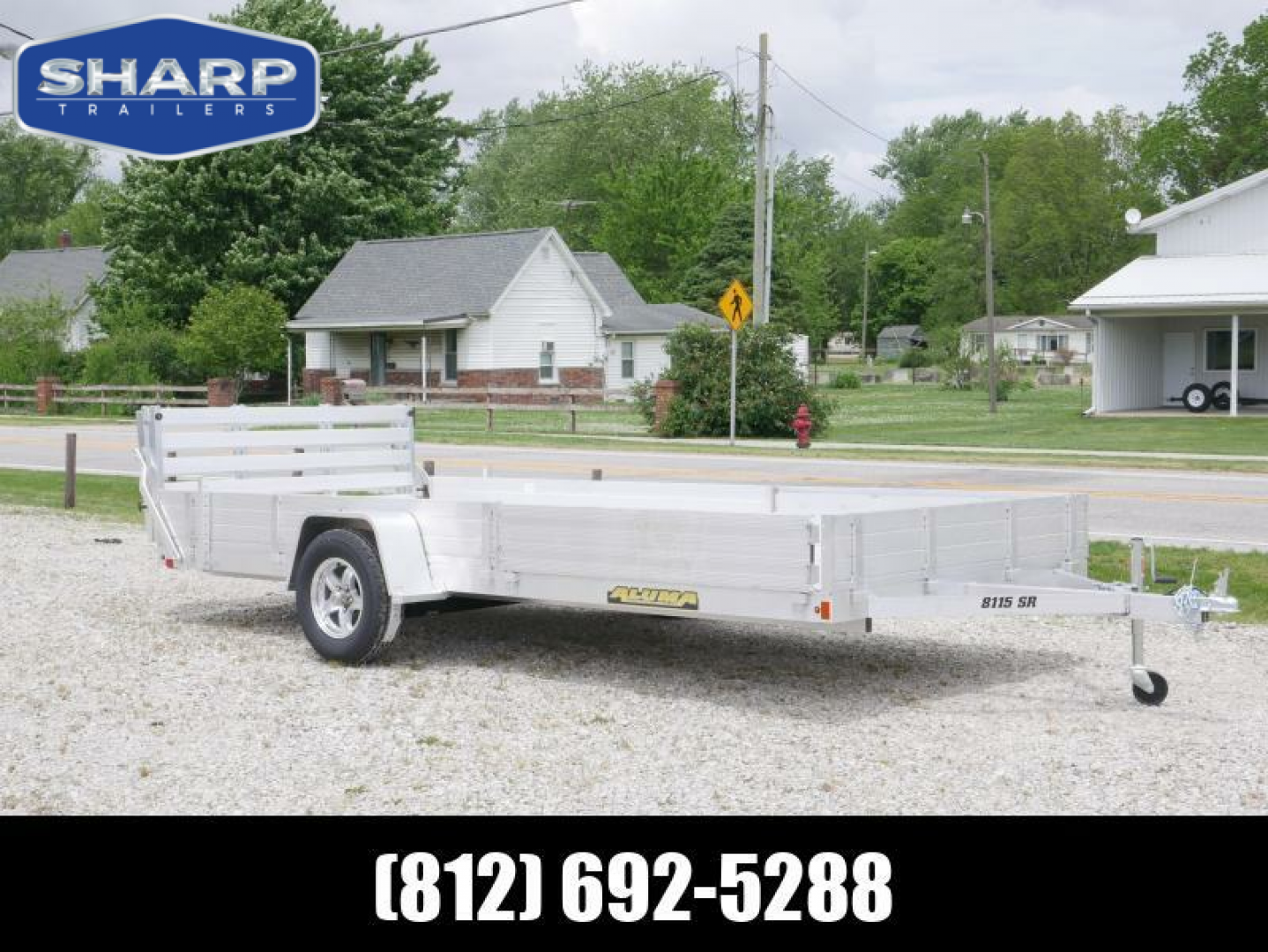 New 2024 Aluma 8114S-BT SR Utility Trailer
