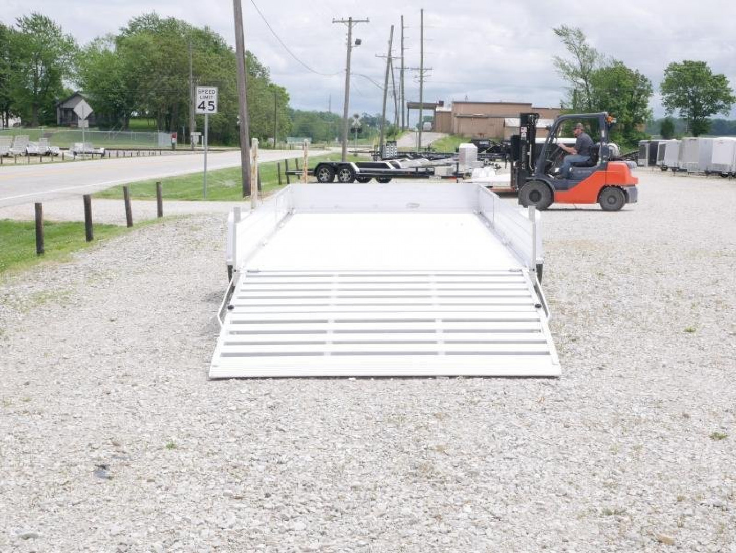 New 2024 Aluma 8114S-BT SR Utility Trailer